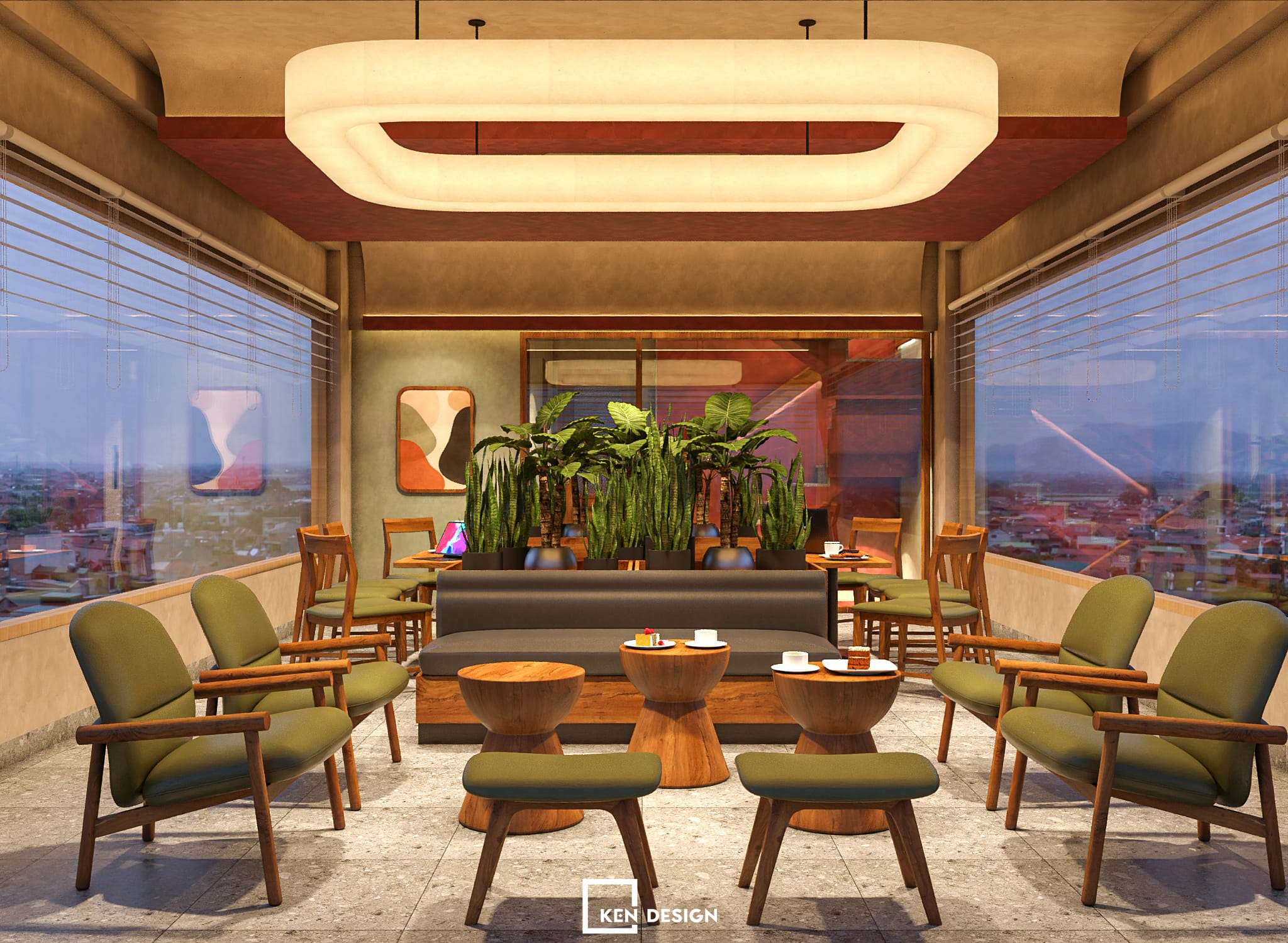 Thiết kế quán Win Lucky coffee & tea